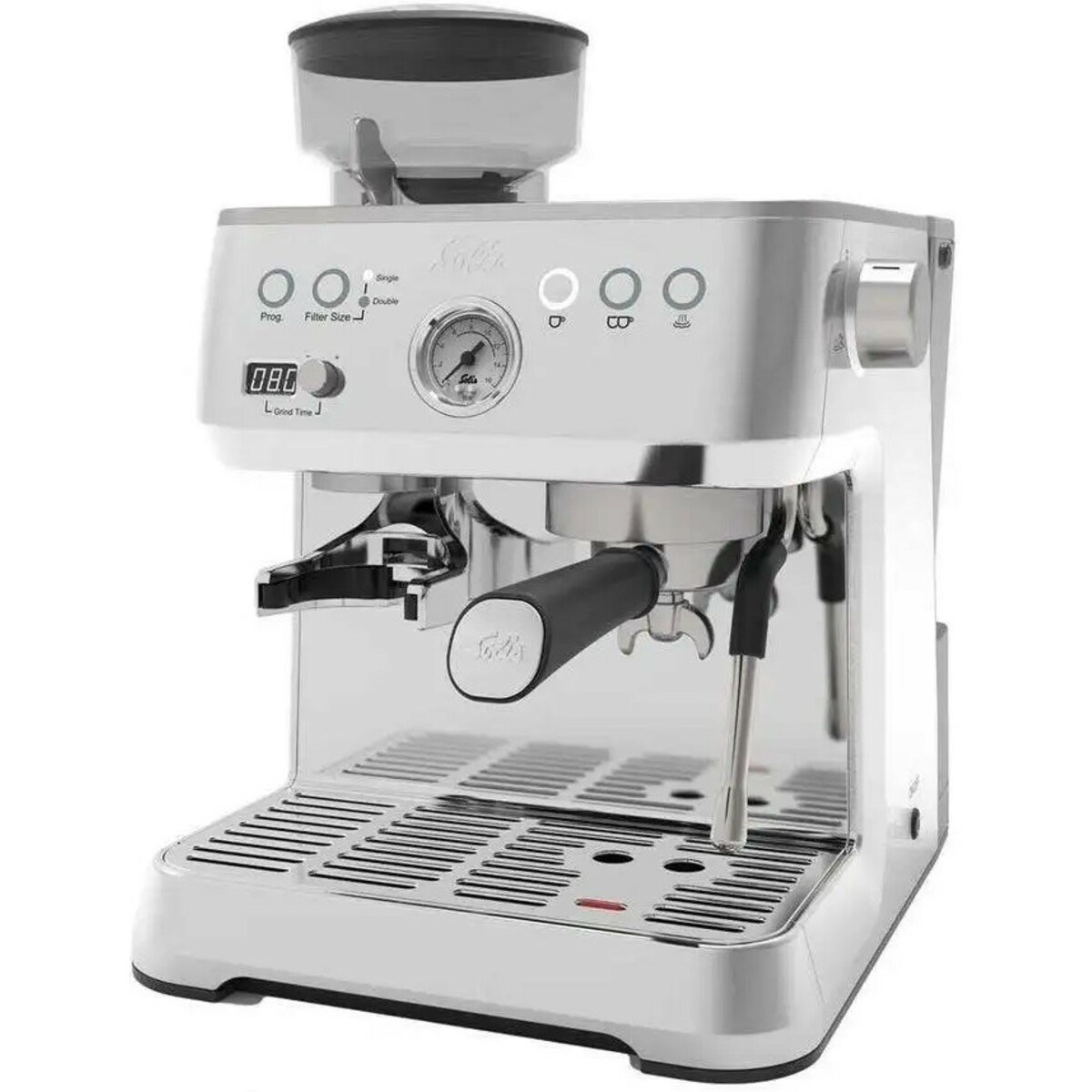 Кофеварка эспрессо Solis Grind & Infuse Perfetta (Type 1019) (Цвет: Silver)