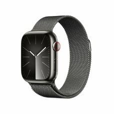 Умные часы Apple Watch Series 9 41mm Cellular Stainless Steel Case with Milanese Loop (Цвет: Graphite)