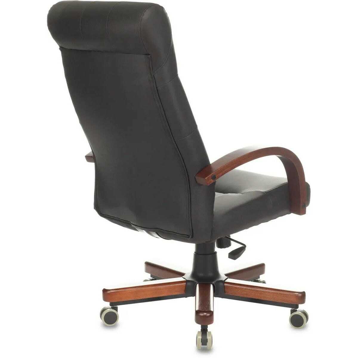 Кресло руководителя Бюрократ T-9928WALNUT/ECO, черный 