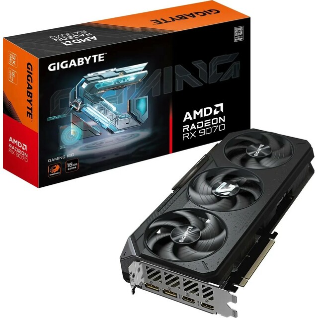 Видеокарта Gigabyte Radeon RX 9070 GAMING 16G (GV-R9070GAMING-16GD) Видеокарта Gigabyte Radeon RX 9070 GAMING 16G (GV-R9070GAMING-16GD)