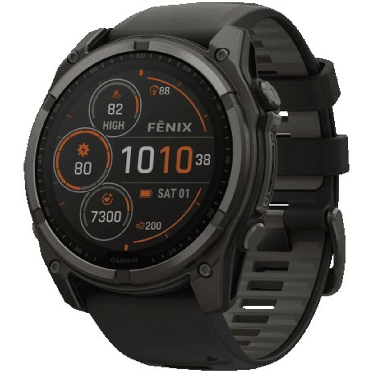 Умные часы Garmin Fenix 8 Sapphire Solar 51mm (Цвет: Titanium Carbon Gray)