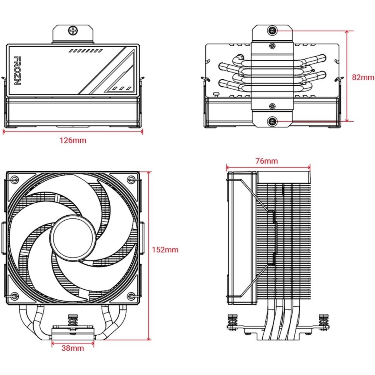 Устройство охлаждения(кулер) ID-Cooling FROZN A410 SE ARGB