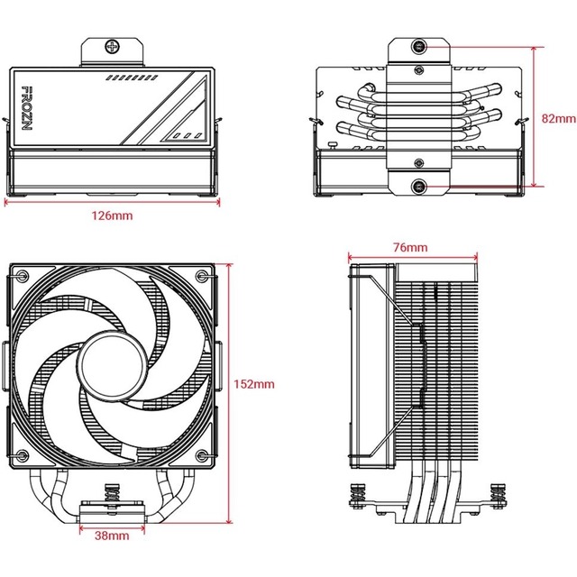 Устройство охлаждения(кулер) ID-Cooling FROZN A410 SE ARGB