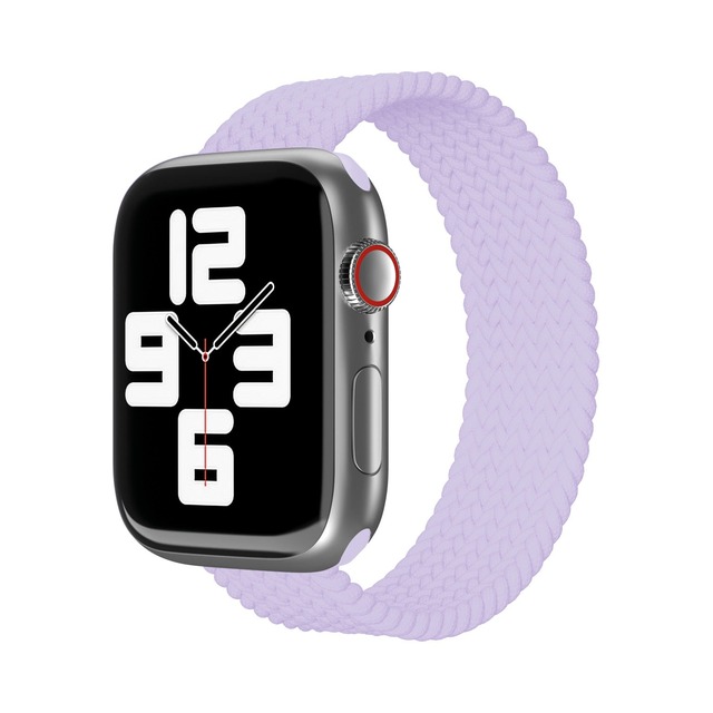 Ремешок нейлоновый плетеный VLP Braided Band для Apple Watch 38/40/41 mm (S/M 2шт) (Цвет: Violet)