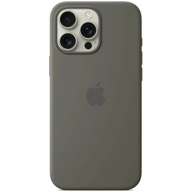 Чехол-накладка Apple Silicone Case with MagSafe для смартфона Apple iPhone 16 Pro (Цвет: Stone Gray)