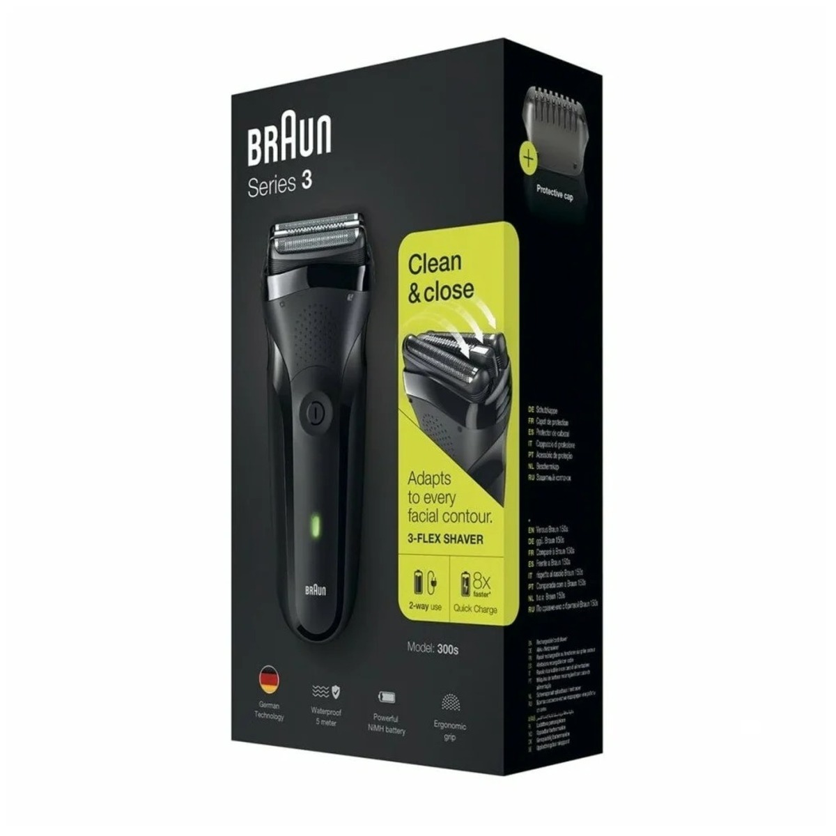 Бритва сетчатая Braun Series 3 300s (Цвет: Black)
