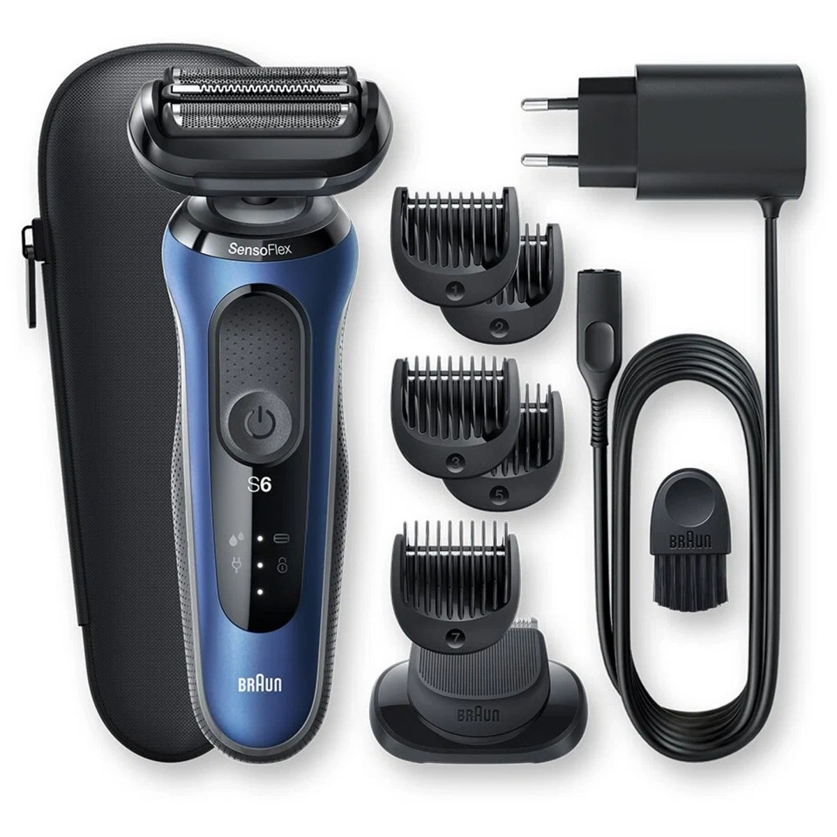 Бритва сетчатая Braun Series 6 61-B1500s (Цвет: Blue / Black)