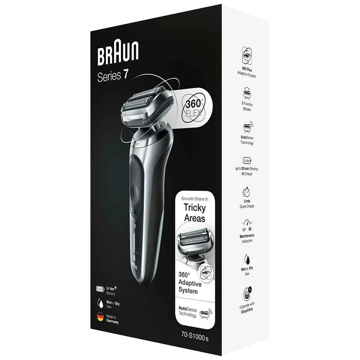 Бритва сетчатая Braun Series 7 71-S1000s (Цвет: Silver / Black)