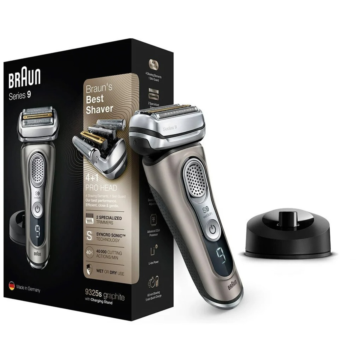 Бритва сетчатая Braun Series 9 9325s (Цвет: Silver)