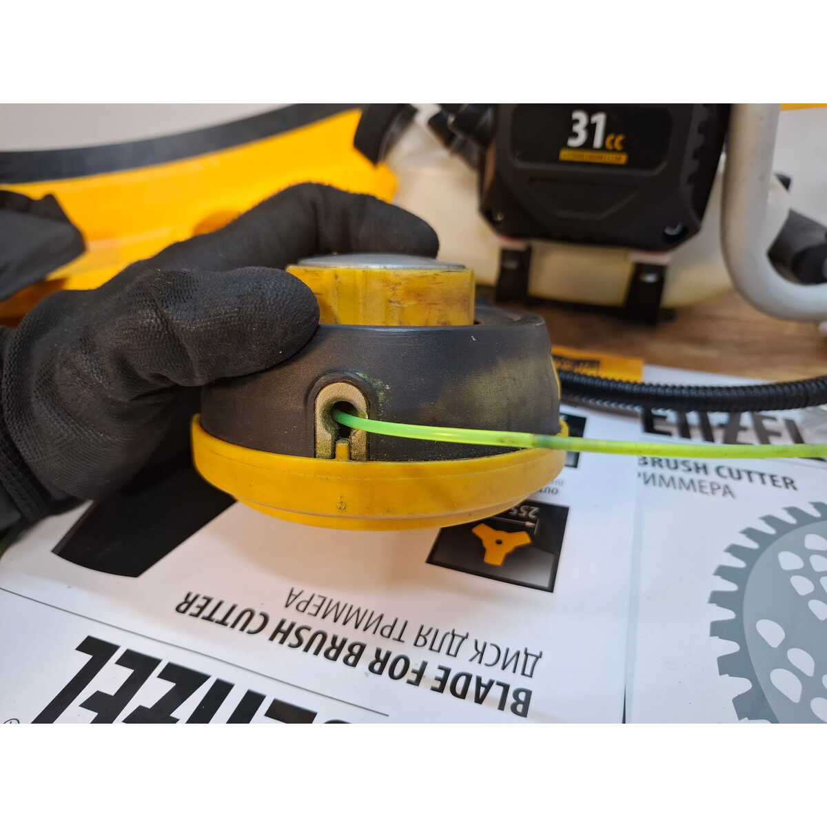 Триммер бензиновый Denzel DTL-31-4T (2-коробки) (Цвет: Yellow)