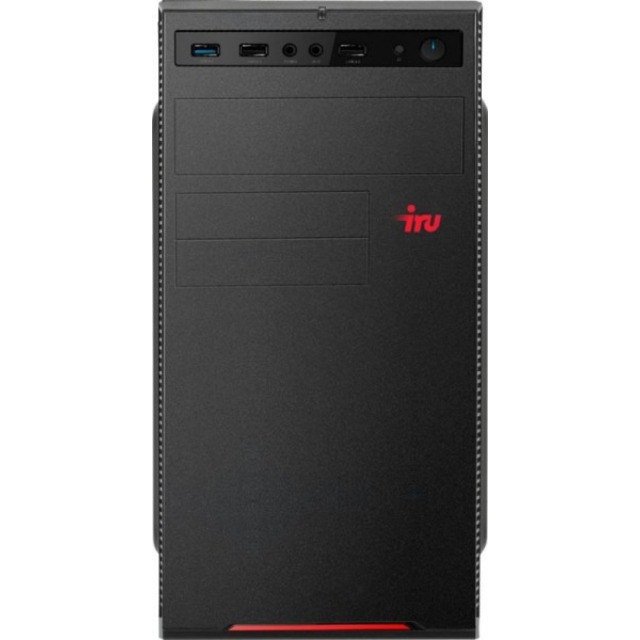ПК IRU Home 225 MT Ryzen 5 2600 (3.4) / 16Gb / 1Tb 7.2k / SSD120Gb / GTX1050Ti 4Gb / Windows 10 Home Single Language 64 / GbitEth / 400W / черный