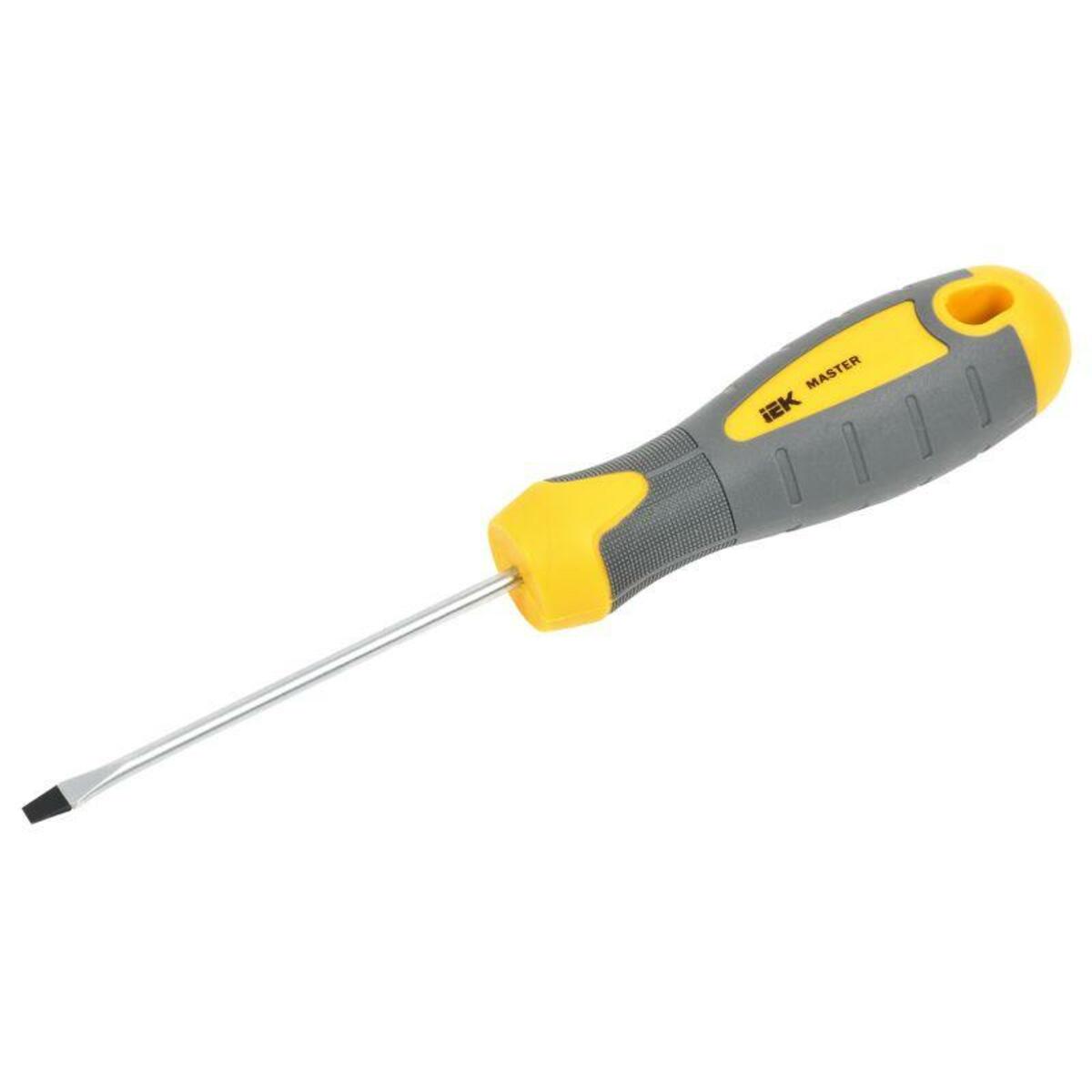 Отвертка шлицевая Master 4х100мм IEK TSC-1SL-4100 (Цвет: Grey / Yellow)
