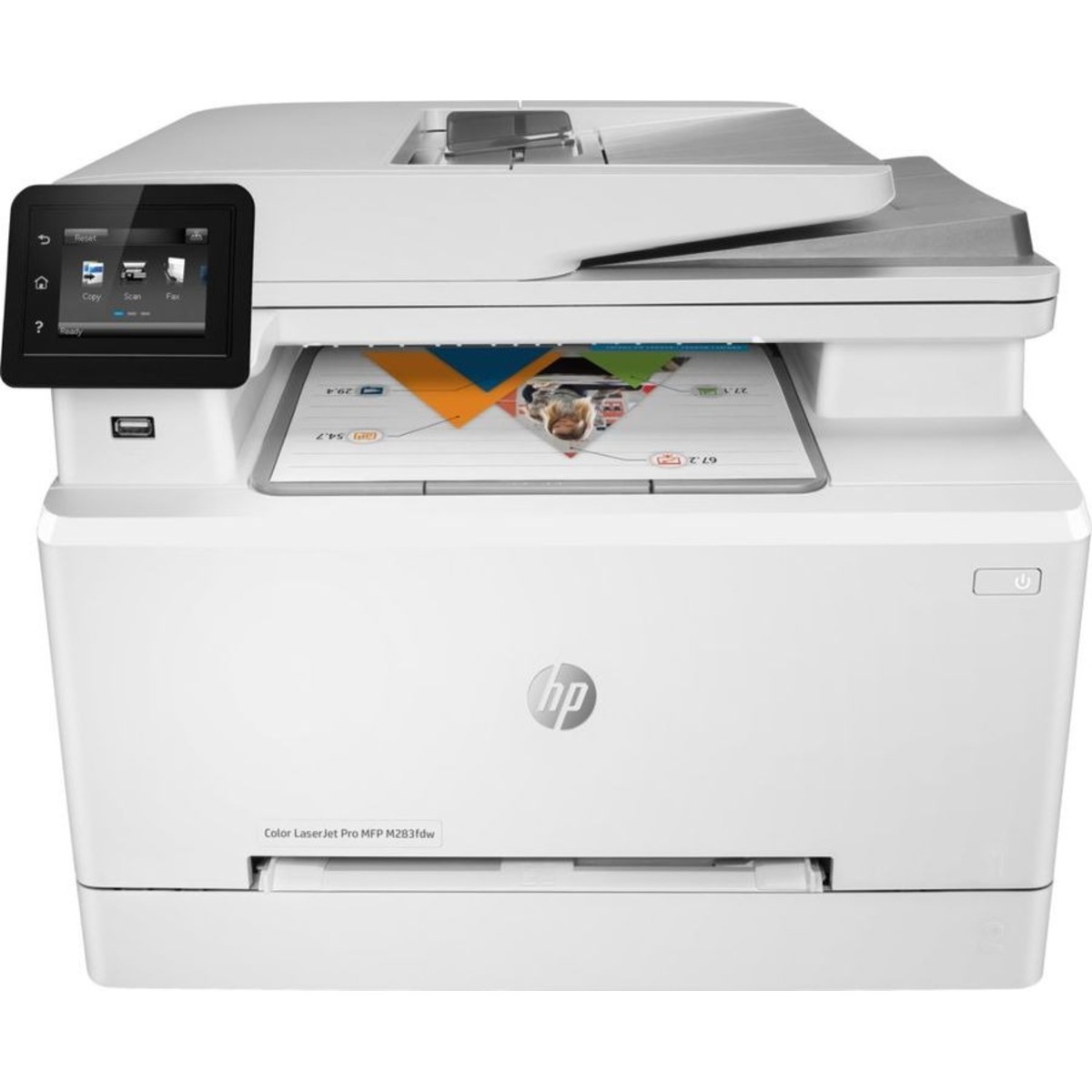 МФУ лазерный HP Color LaserJet Pro M283fdw (7KW75A), белый