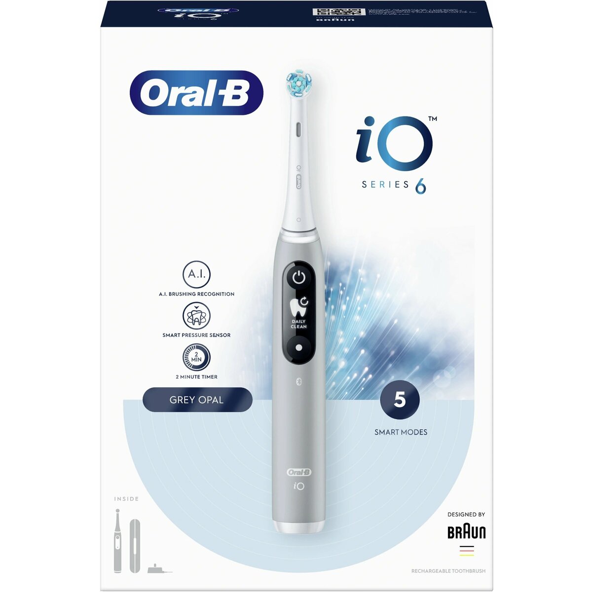 Зубная щетка электрическая Oral-B iO Series 6 Grey Opal (Цвет: Gray)
