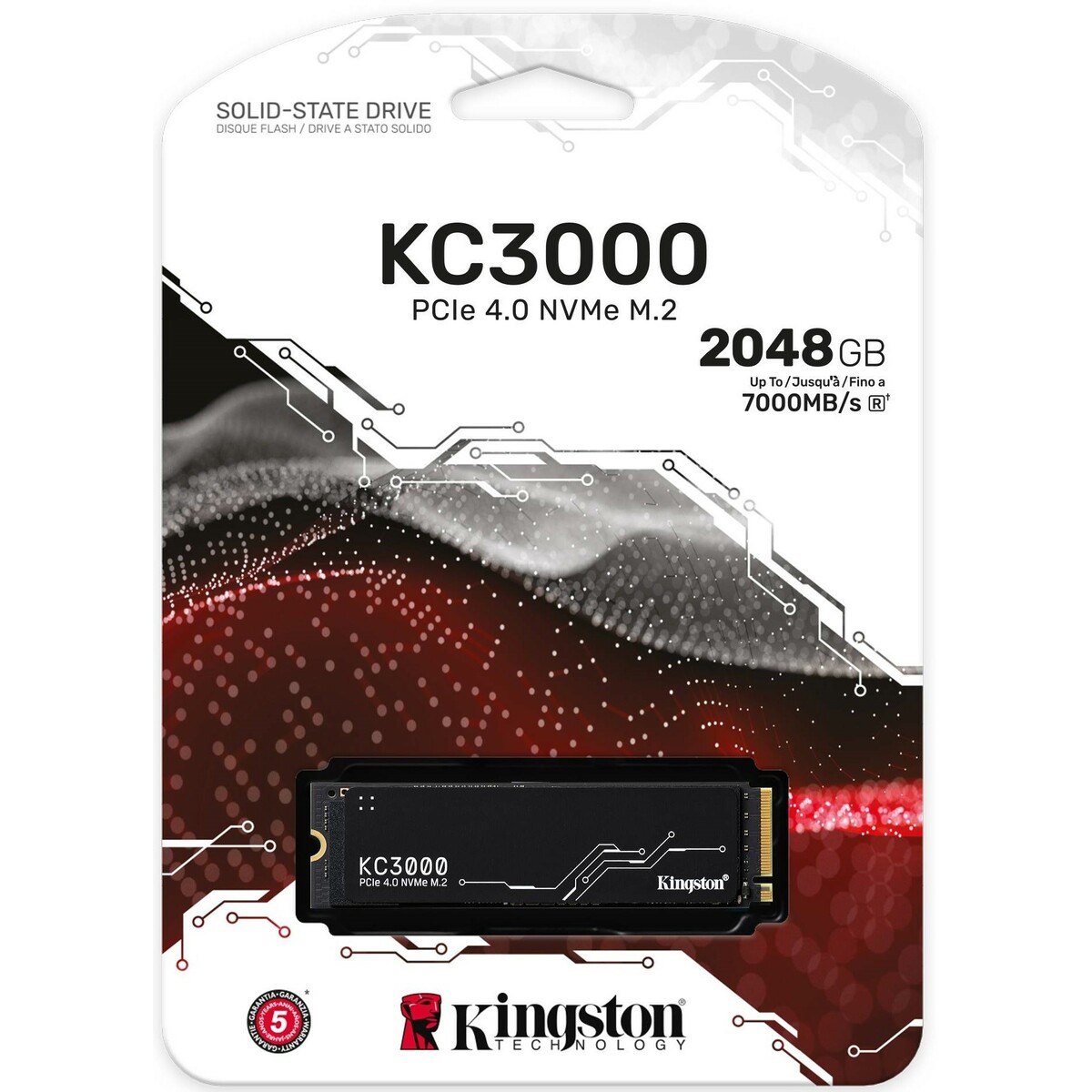 Накопитель SSD Kingston PCI-E 4.0 x4 2Tb SKC3000D/4096G