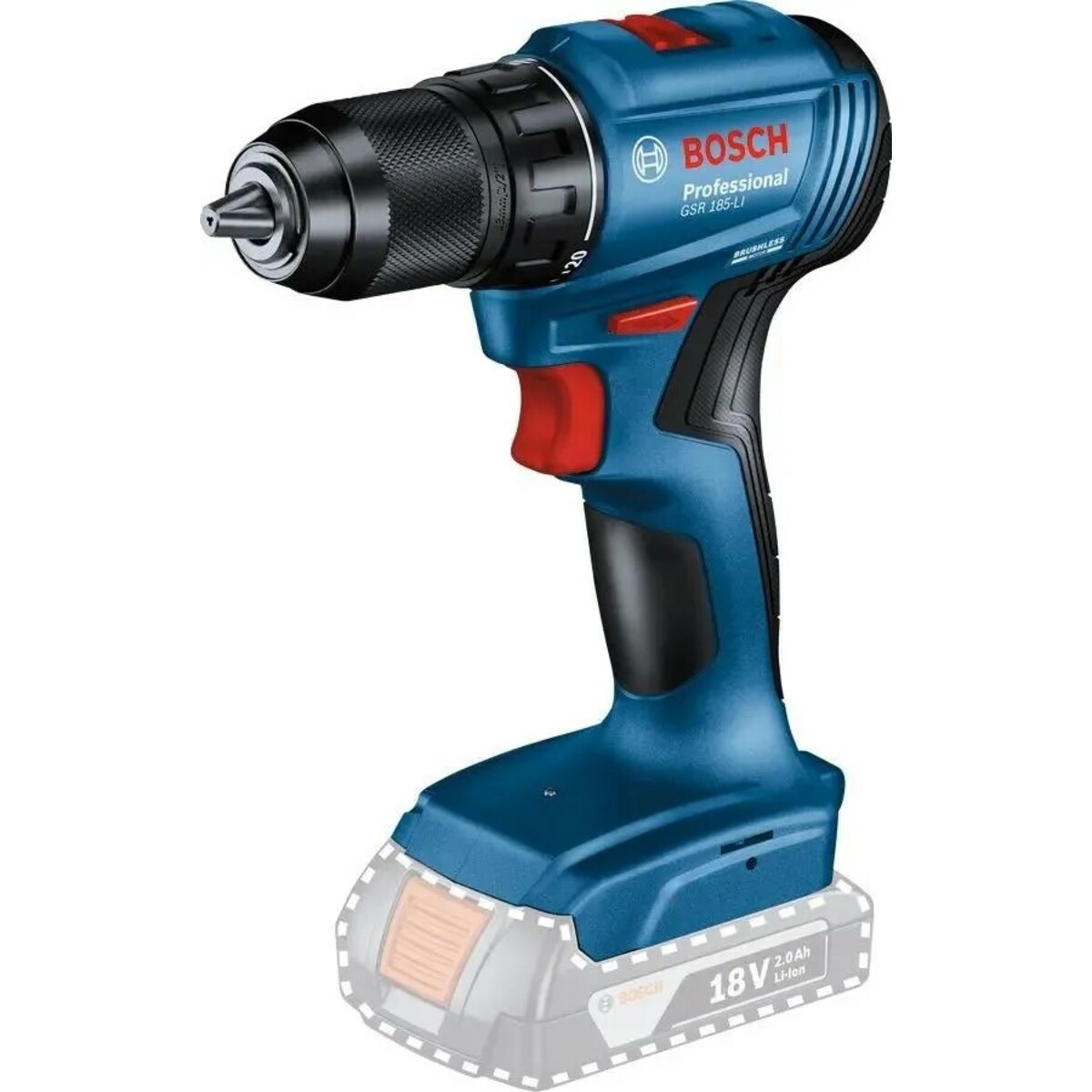Дрель-шуруповерт Bosch GSR 185-LI (Цвет: Blue)