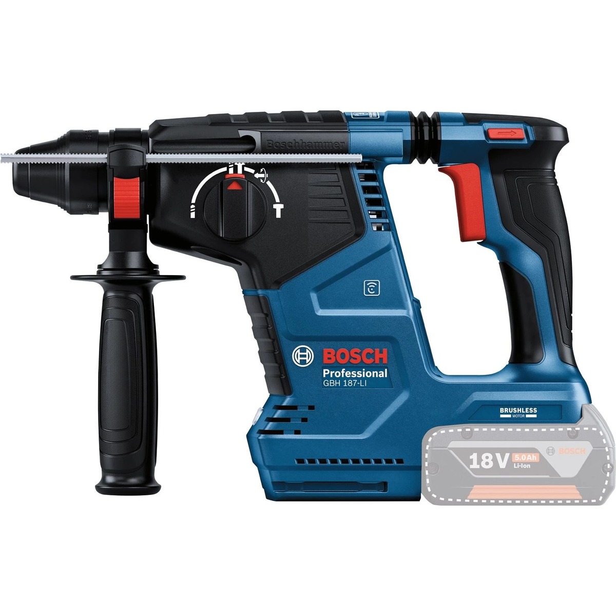 Перфоратор Bosch GBH 187-LI (Цвет: Blue)