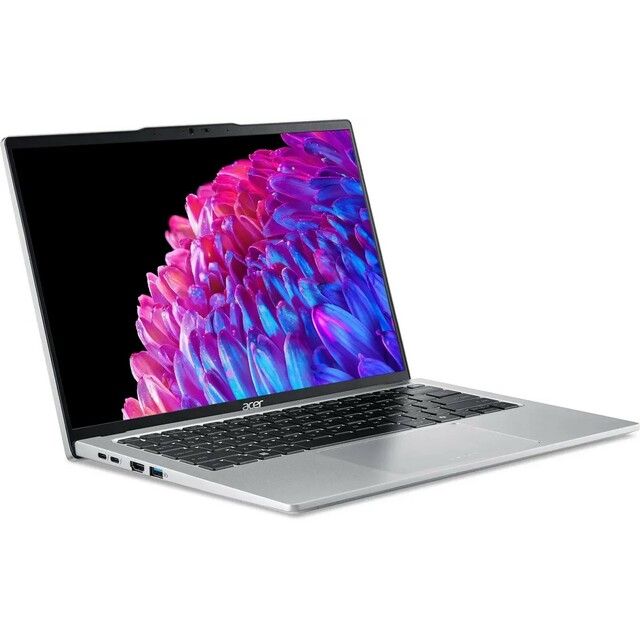 Ноутбук Acer Swift Go 14 SFG14-73-77U8 (Intel Core Ultra 7155H 1.4Ghz/16Gb LPDDR5x/SSD 1Tb/Intel Arc/14 /IPS/WQXGA+ (2880x1800)/ENG|RUS/Windows 11 Home/silver/WiFi/BT/Cam)