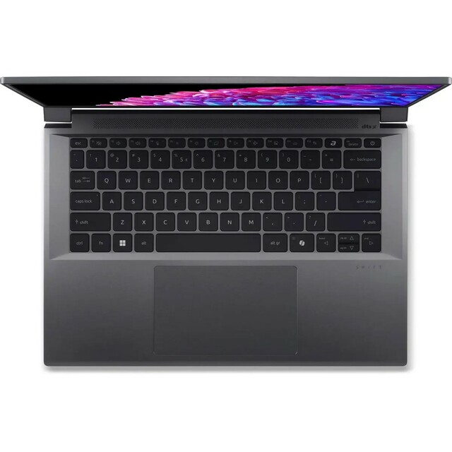 Ноутбук Acer Swift X SFX14-72G-76LG (Core Ultra 7 155H 1.4Ghz/16Gb LPDDR5x/SSD1Tb/NVIDIA GeForce RTX 4060 8Gb/14.5 /noOS/metall) (NX.KR8CD.001)