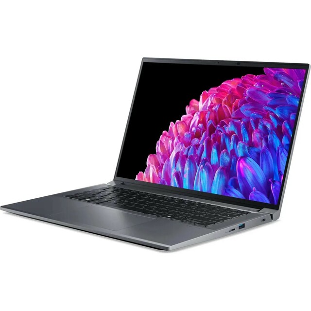 Ноутбук Acer Swift X SFX14-72G-76LG (Core Ultra 7 155H 1.4Ghz/16Gb LPDDR5x/SSD1Tb/NVIDIA GeForce RTX 4060 8Gb/14.5 /noOS/metall) (NX.KR8CD.001)