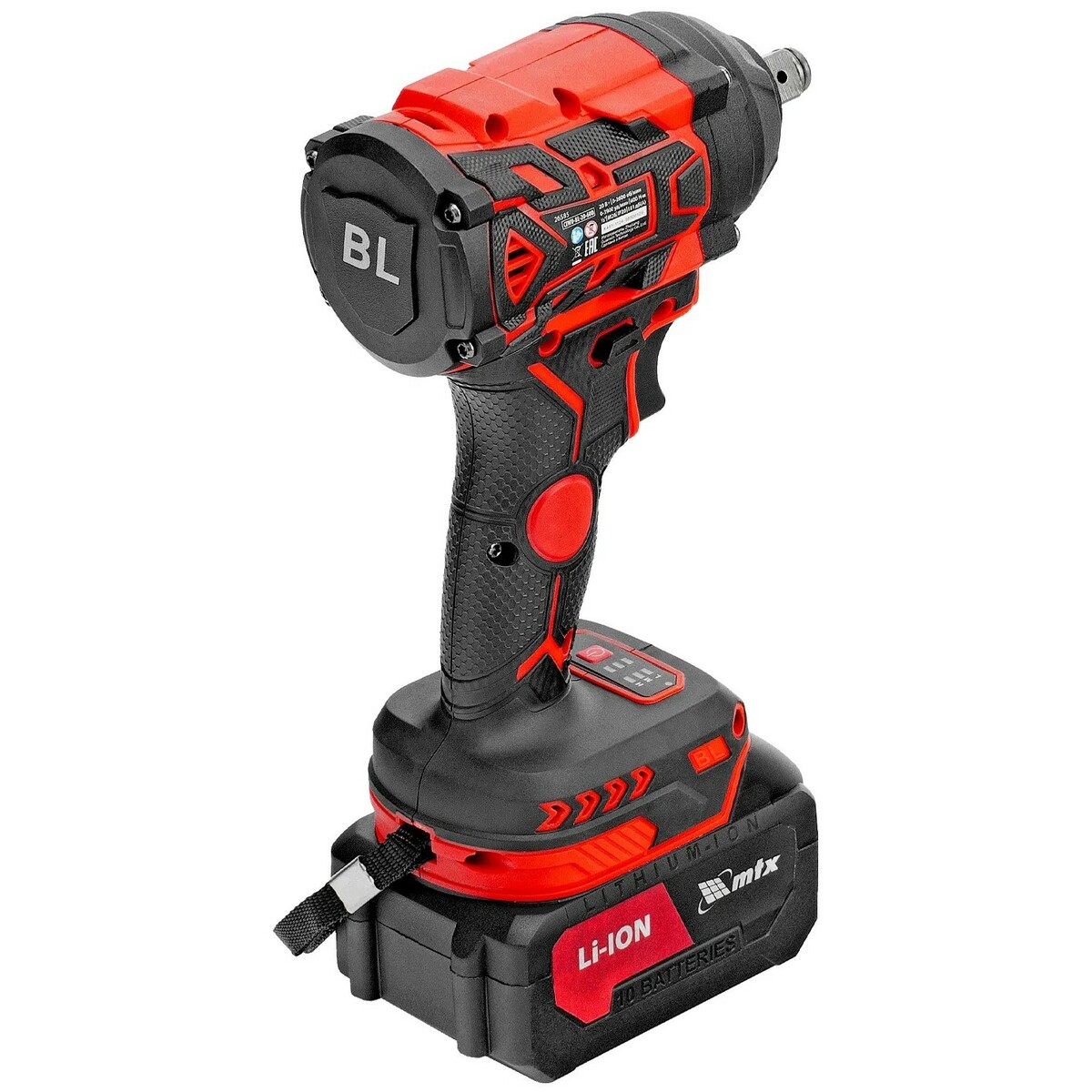 Гайковерт MTX CIWU-BL-20-600 (Цвет: Red / Black)