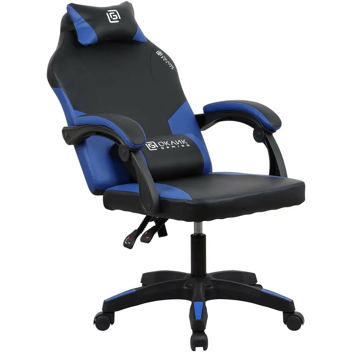 Кресло игровое Оклик Spirit (Цвет: Black/Blue)