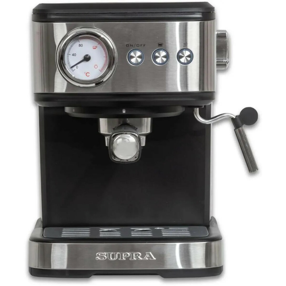 Кофеварка рожковая Supra CMS-1520 (Цвет: Black/Silver)