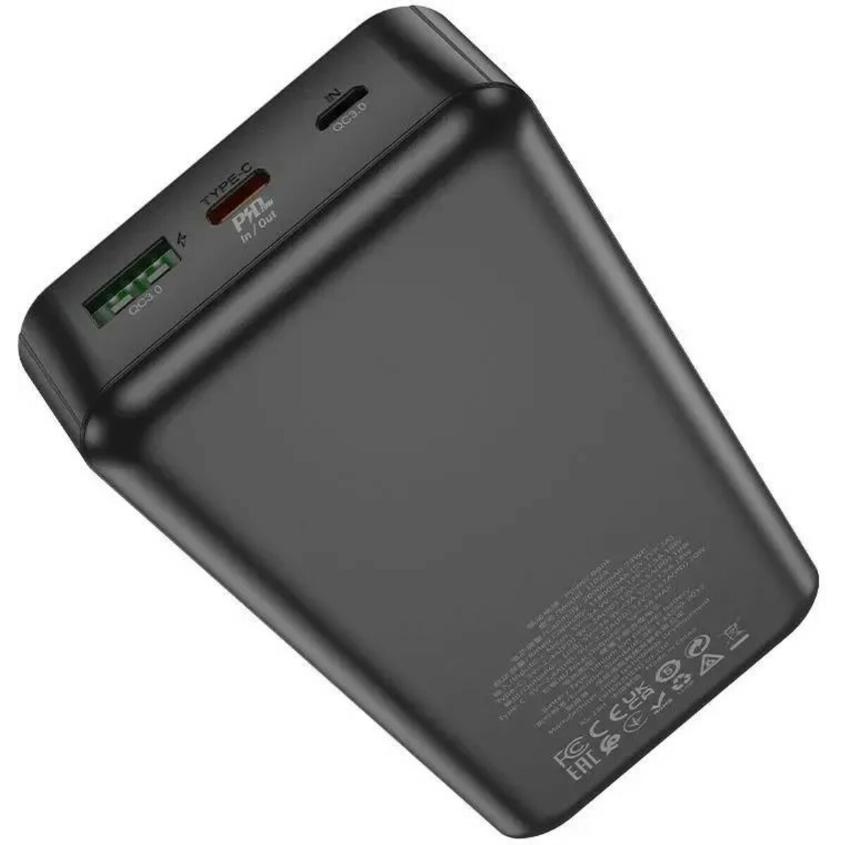Внешний аккумулятор Hoco J102A Cool figure black 20000mAh, черный 