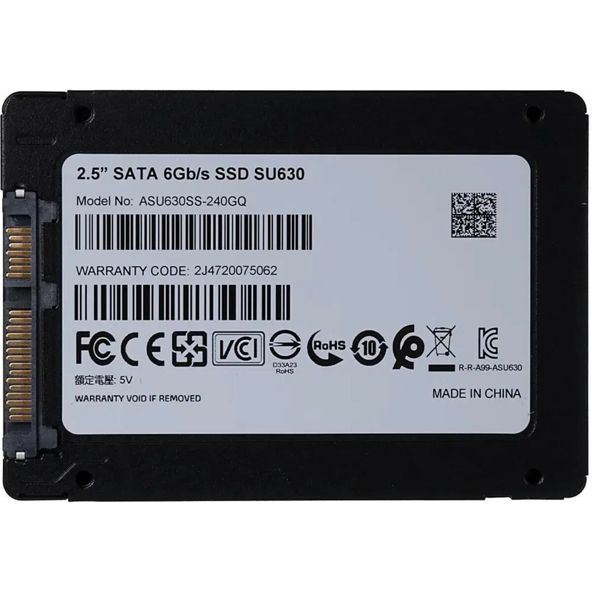 Накопитель SSD A-Data SATA III 240Gb ASU630SS-240GQ-R Ultimate SU630