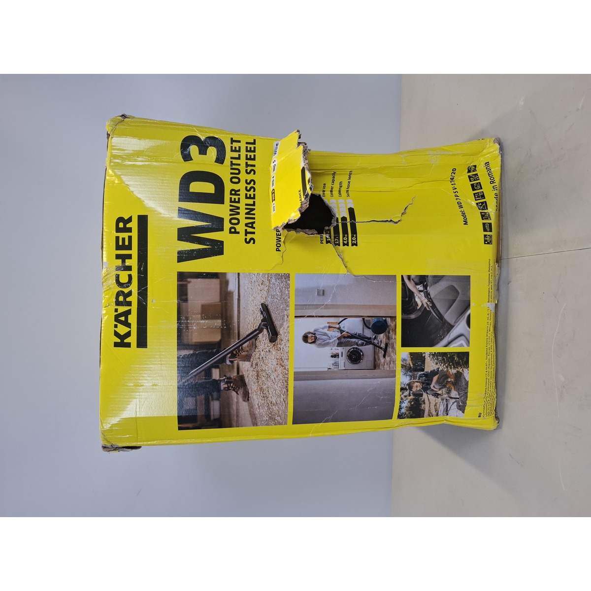 Строительный пылесос Karcher WD 3 P S V-17/4/20 (Цвет: Yellow)