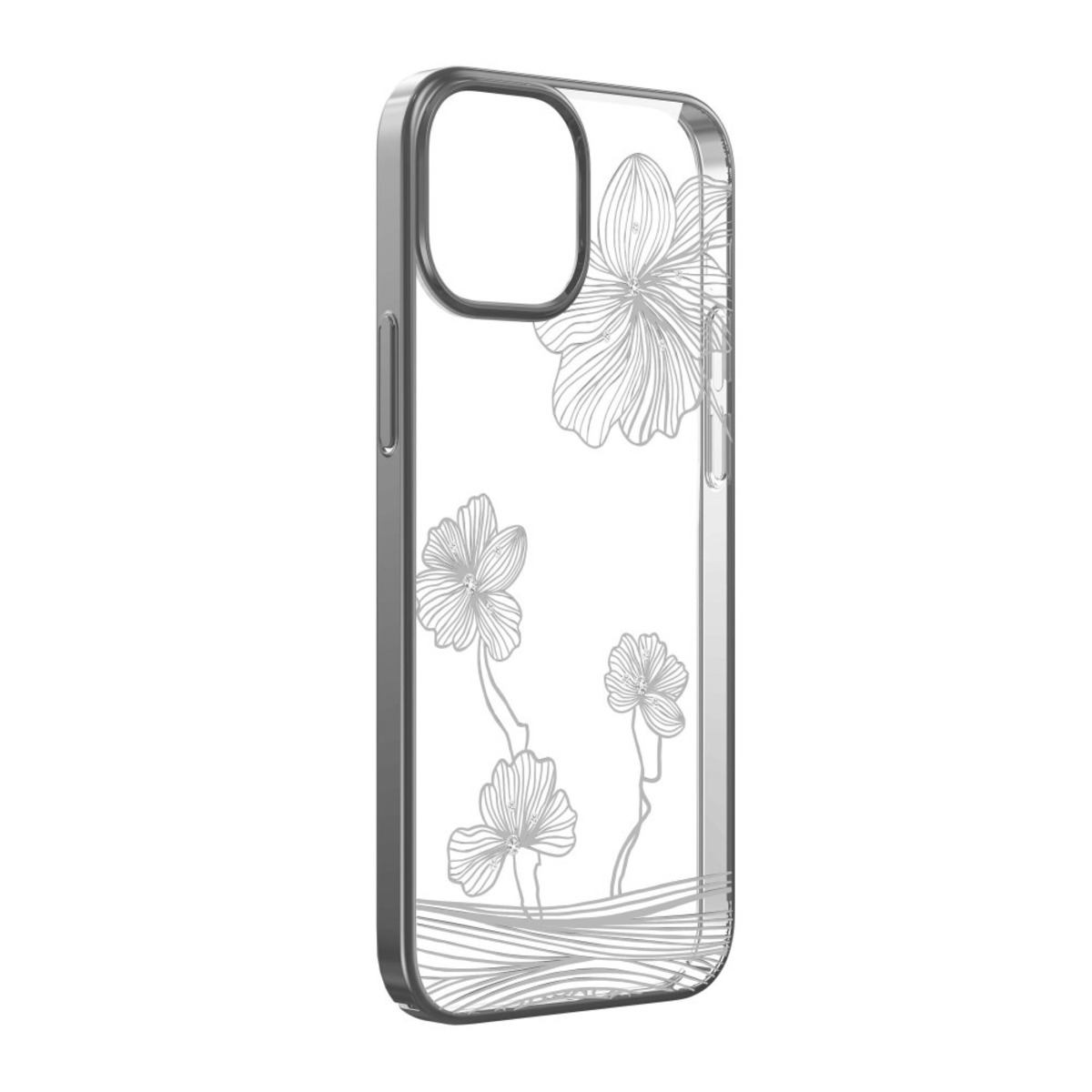 Чехол-накладка Devia Crystal Flora Series Case для iPhone 13 (Цвет: Silver)