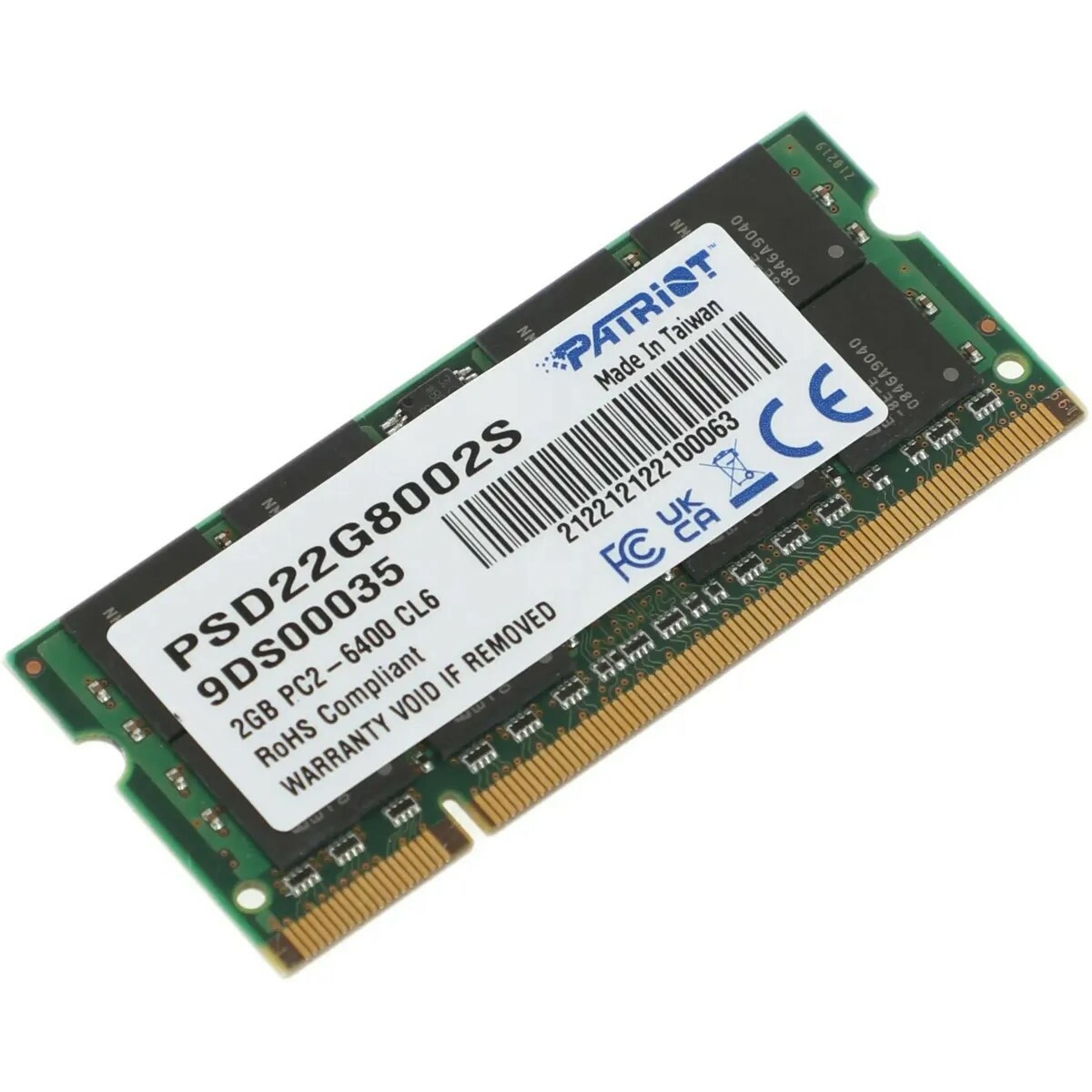 Память DDR2 2Gb 800MHz Patriot PSD22G8002S