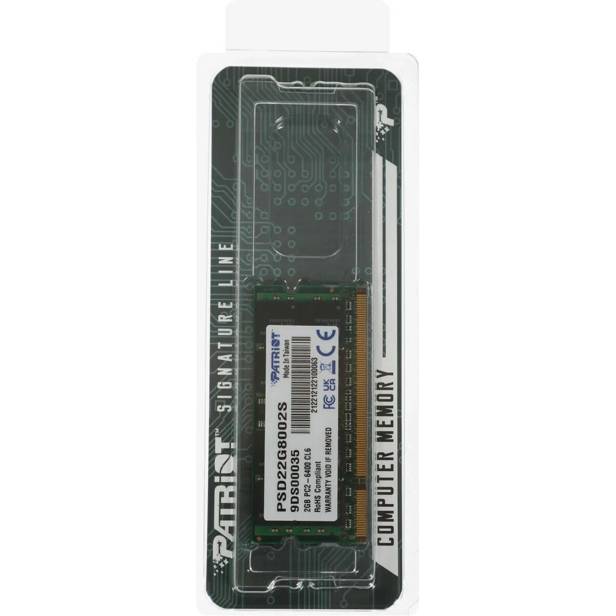 Память DDR2 2Gb 800MHz Patriot PSD22G8002S