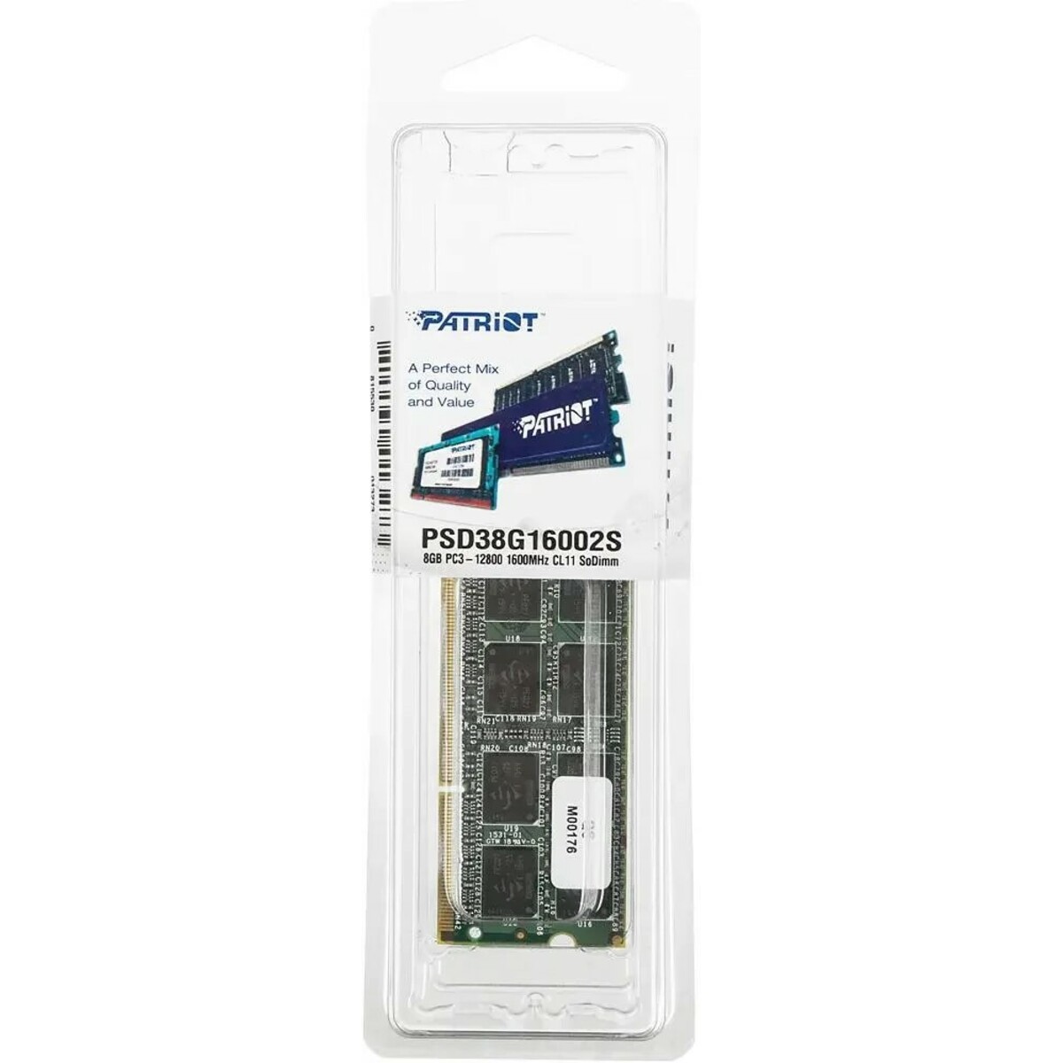 Память DDR3 8Gb 1600MHz Patriot PSD38G16002S
