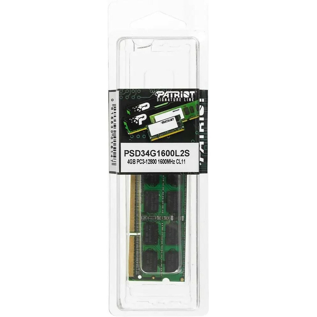 Память DDR3L 4Gb 1600MHz Patriot PSD34G1600L2S