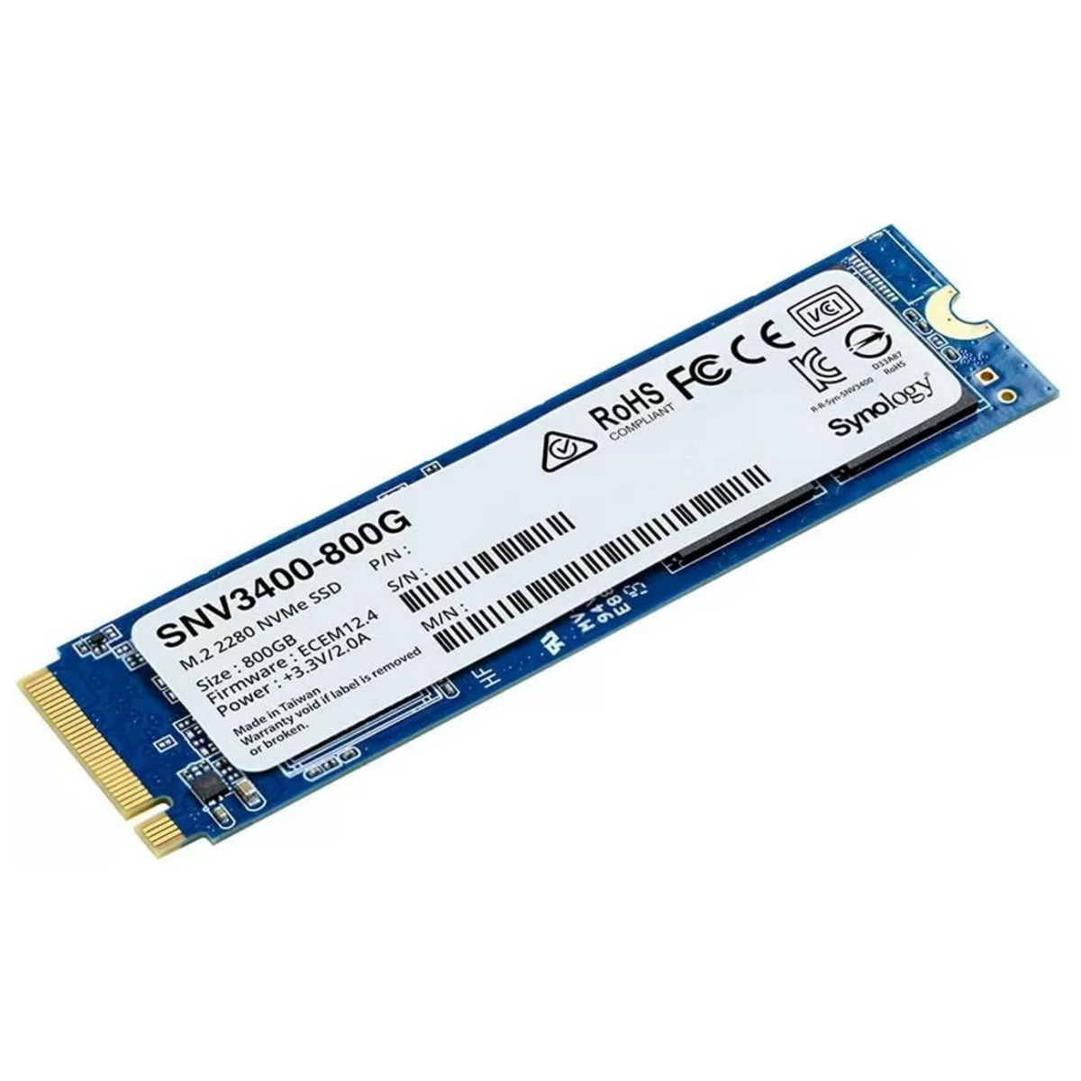 Накопитель SSD Synology PCI-E 3.0 x4 800Gb SNV3400-800G