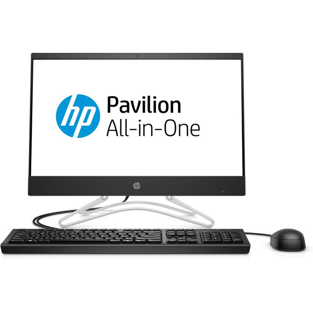 Моноблок HP 200 G3 21.5 Full HD i3 8130U (2.2) / 4Gb / 1Tb 7.2k / SSD128Gb / UHDG 620 / DVDRW / CR / Free DOS / GbitEth / WiFi / клавиатура / мышь / черный 1920x1080