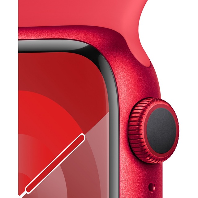 Умные часы Apple Watch Series 9 45mm Cellular Aluminum Case with Sport Band M/L (Цвет: Red)