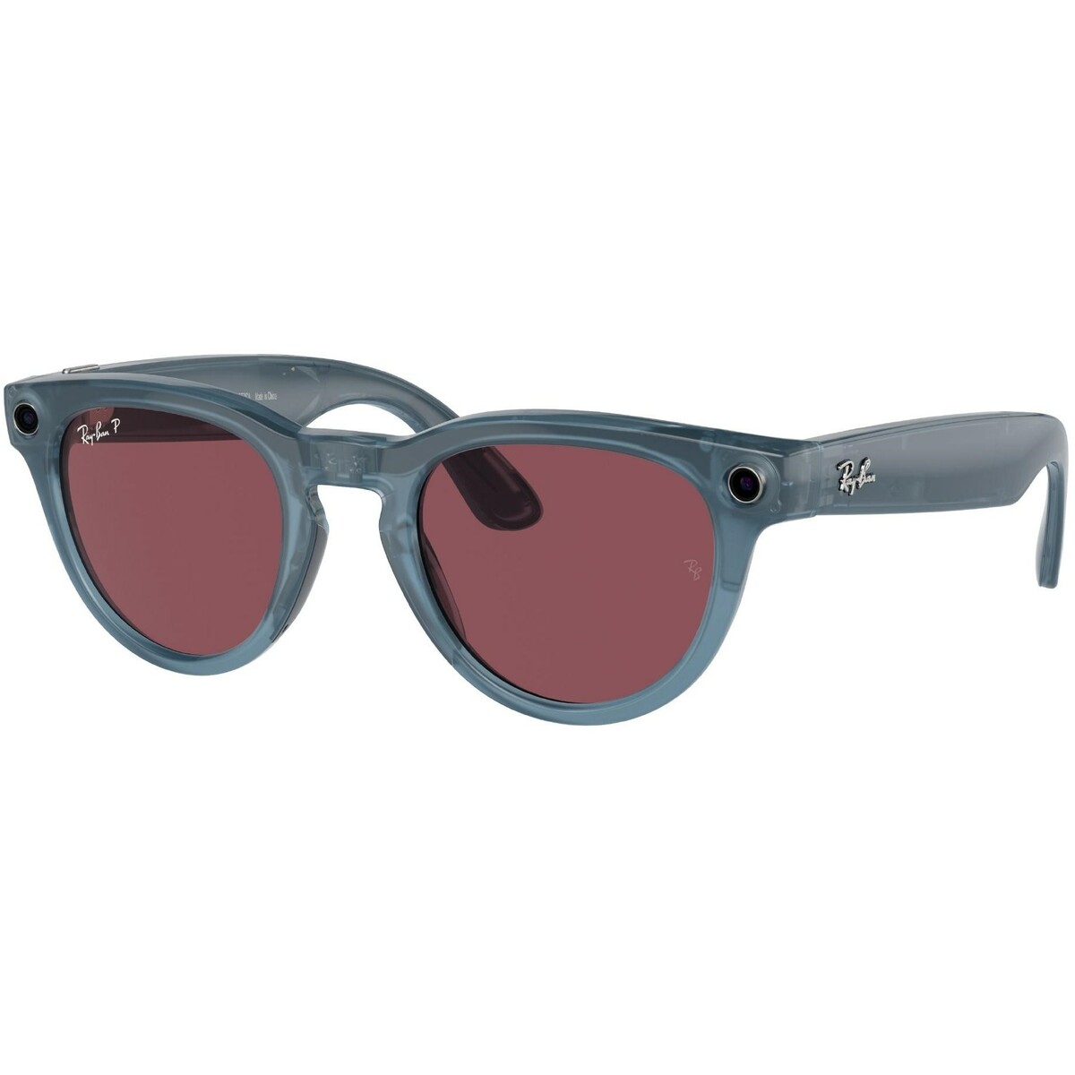 Умные очки Ray-Ban Meta Headliner RW4009 (Цвет: Shiny Jeans / Polar Dusty Red) 