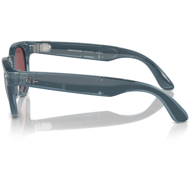 Умные очки Ray-Ban Meta Headliner RW4009 (Цвет: Shiny Jeans/Polar Dusty Red) 