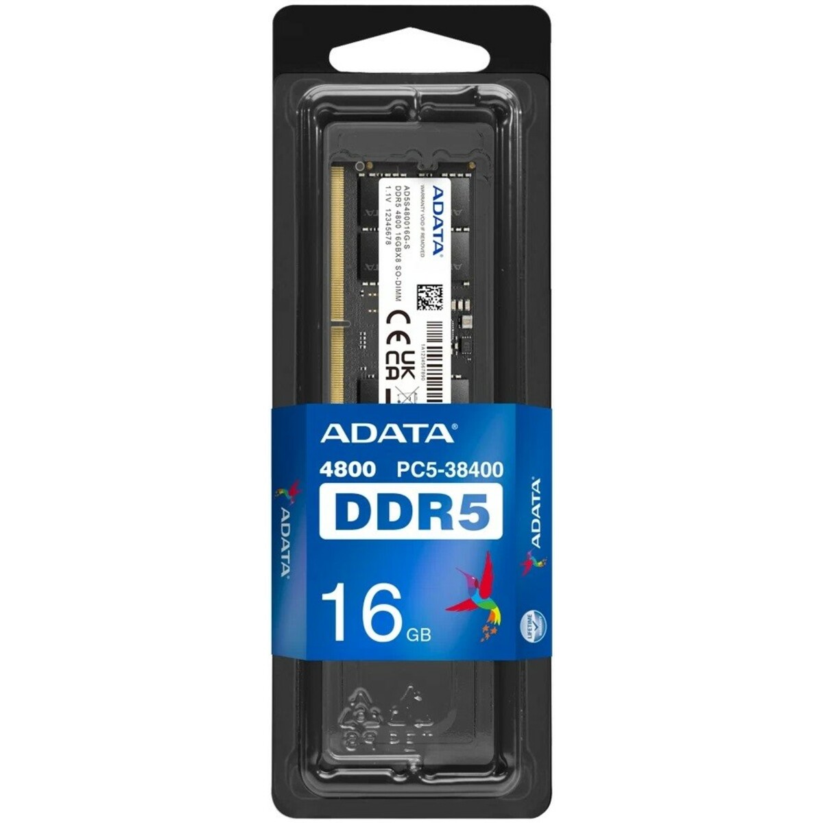 Память DDR5 16Gb 4800Mhz ADATA AD5S480016G-S