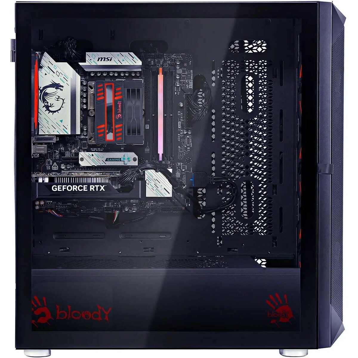 ПК Bloody BD-PC RB65C2 (Ryzen 5 7500F 3.7Ghz/32Gb DDR5/SSD1Tb/AMD RX 7700XT 12Gb/Windows 11 Home/black/WiFi/BT)