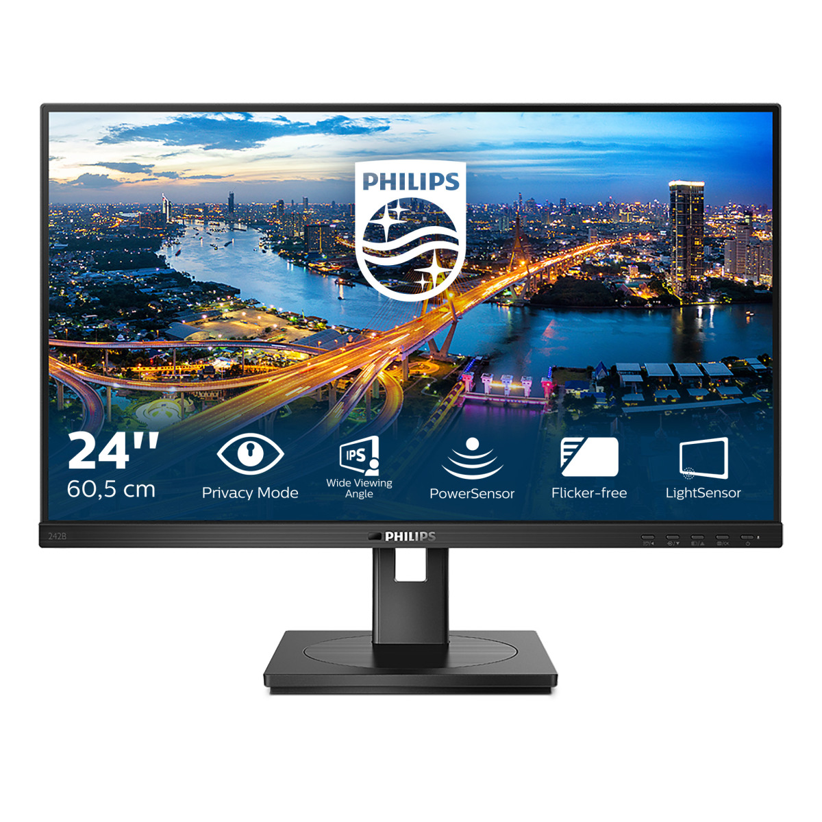 Монитор Philips LCD 23.8'' 242B1V (Цвет: Black)