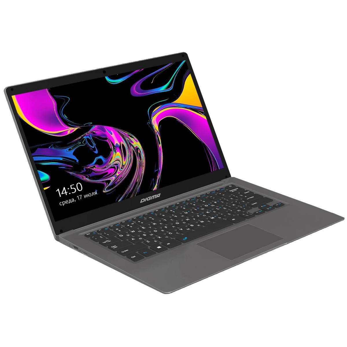 Ноутбук Digma EVE 14 C411 Celeron N3350 / 4Gb / SSD128Gb / Intel HD Graphics 500 / 14.1 / IPS / FHD (1920x1080) / Windows 10 Home Single Language 64 / dk.grey / WiFi / BT / Cam / 5000mAh