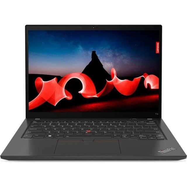 Ноутбук Lenovo ThinkPad T14 G4 Core i7 1360P 16Gb SSD512Gb NVIDIA GeForce MX550 4Gb 14 IPS WUXGA (1920x1200) noOS black WiFi BT Cam (21HEA023CD)
