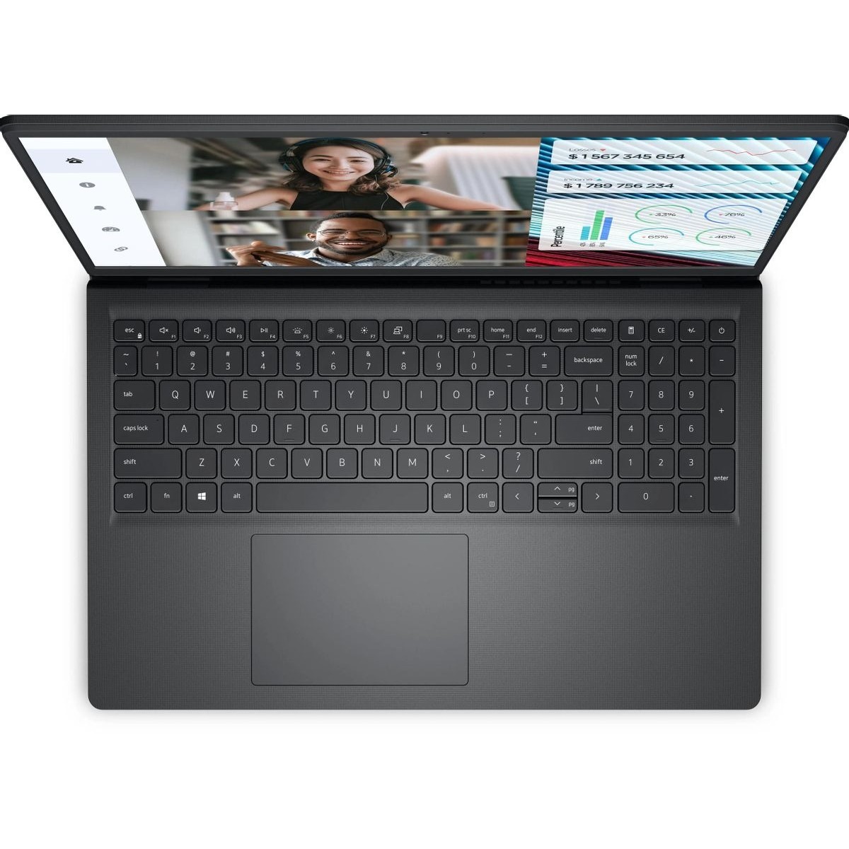 Ноутбук Dell Vostro 3520 Core i3 1215U 8Gb SSD256Gb Intel UHD Graphics 15.6 WVA FHD (1920x1080) Windows 11 Home black WiFi BT Cam (3520-3821)