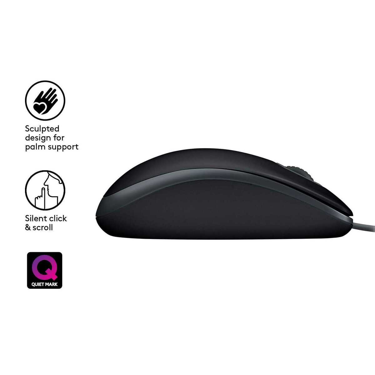 Мышь Logitech B110 SILENT USB (Цвет: Black / Gray)