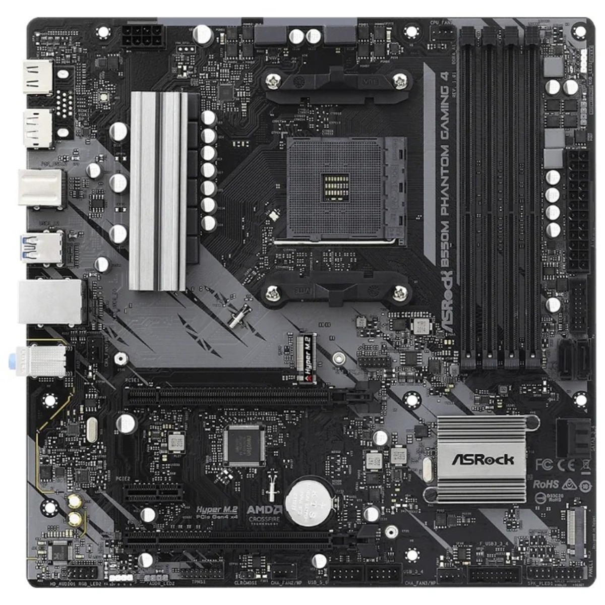 Материнская плата Asrock B550M Phantom Gaming 4