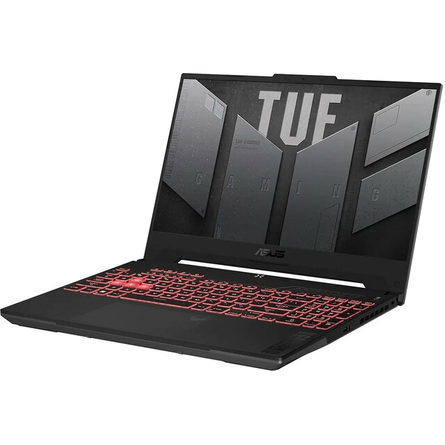 Ноутбук Asus TUF Gaming A15 FA507NU-LP030 15.6 1920x1080/AMD Ryzen 7 7735HS/RAM 8Гб/SSD 512Гб/RTX 4050 6Гб/ENG|RUS/DOS серый 
