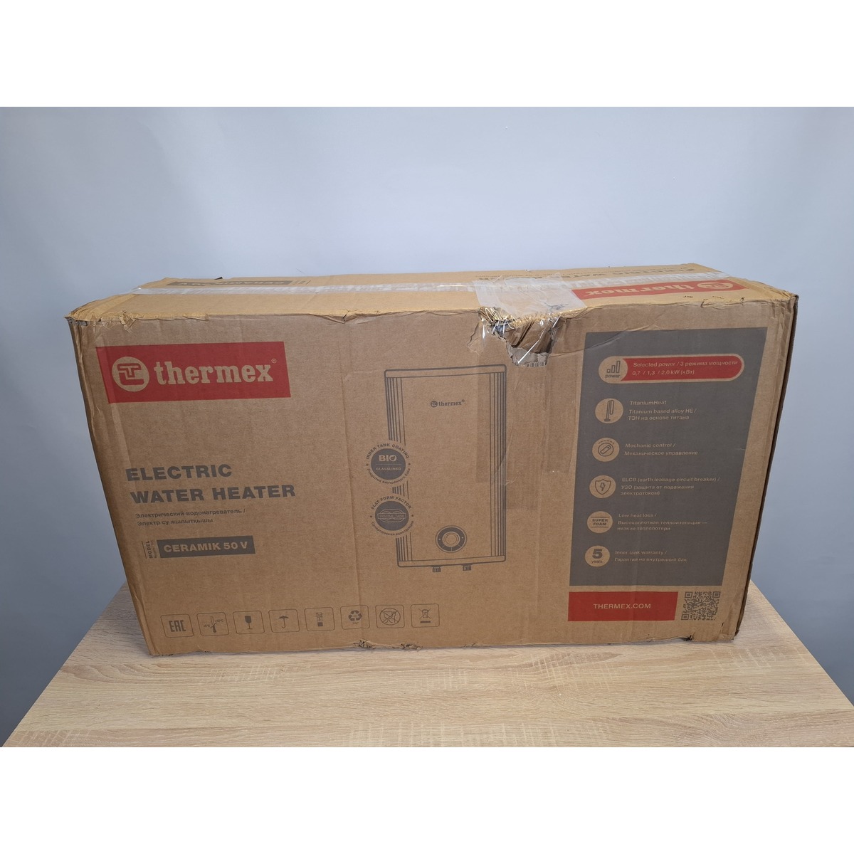 Водонагреватель Thermex Ceramik 50 V, белый